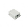 CAJA DE PARED CON 1 PUERTO KEYSTONE,  INCLUYE JACK STP CAT5E