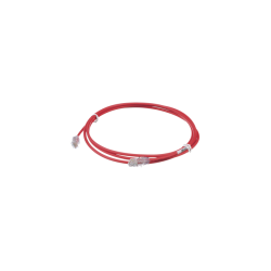 CABLE DE PARCHEO UTP CAT6A,  CM/ LSZH,  DIÁMETRO REDUCIDO (28AWG),  COLOR ROJO,  7FT