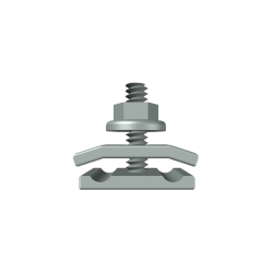 KIT 1 VERSIÓN LIGHT PARA UNIR TRAMOS DE CHAROLA MALLAFILS,  CON ACABADO ELECTRO ZINC