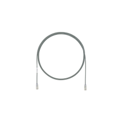 CABLE DE PARCHEO UTP CAT6A,  CM/ LSZH,  DIÁMETRO REDUCIDO (28AWG),  COLOR GRIS,  7FT