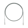 CABLE DE PARCHEO UTP CAT6A,  CM/ LSZH,  DIÁMETRO REDUCIDO (28AWG),  COLOR GRIS,  7FT