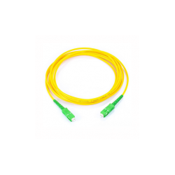 JUMPER DE FIBRA ÓPTICA MONOMODO SC/ APC SC/ APC SIMPLEX,  COLOR AMARILLO,  2 METROS