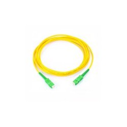 JUMPER DE FIBRA ÓPTICA MONOMODO SC/ APC SC/ APC SIMPLEX,  COLOR AMARILLO,  2 METROS