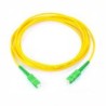 JUMPER DE FIBRA ÓPTICA MONOMODO SC/ APC SC/ APC SIMPLEX,  COLOR AMARILLO,  2 METROS