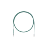 CABLE DE PARCHEO TX6,  UTP CAT6,  DIÁMETRO REDUCIDO (28AWG),  COLOR VERDE,  3FT