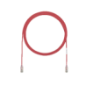 CABLE DE PARCHEO UTP CAT6A,  CM/ LSZH,  DIÁMETRO REDUCIDO (28AWG),  COLOR ROJO,  5FT