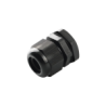 CONECTOR PLÁSTICO NEGRO TIPO GLÁNDULA PARA CABLE DE 3.5 A 6 MM DE DIÁMETRO.