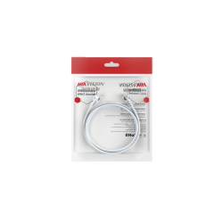 CABLE DE PARCHEO (PATCH CORD) /  UTP /  CAT. 6 (24 AWG) /  2 METROS /  COLOR BLANCO/  IDEAL PARA POE+ /  INTERIOR