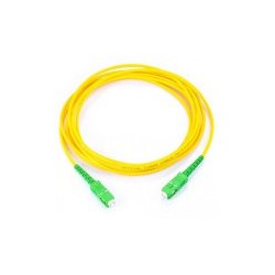 JUMPER DE FIBRA ÓPTICA MONOMODO SC/ APC SC/ APC SIMPLEX,  COLOR AMARILLO,  1 METRO
