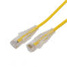 CABLE DE PARCHEO SLIM UTP CAT6A - 7 M AMARILLO,  DIÁMETRO REDUCIDO (28 AWG)