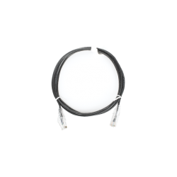 CABLE DE PARCHEO SLIM UTP CAT6 - 2 M NEGRO DIÁMETRO REDUCIDO (28 AWG)