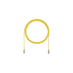 CABLE DE PARCHEO TX6,  UTP CAT6,  DIÁMETRO REDUCIDO (28AWG),  COLOR AMARILLO,  7FT