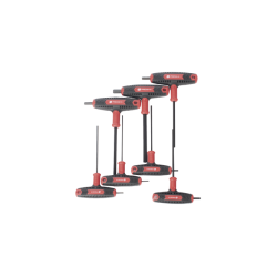 JUEGO DE 7 LLAVES HEXAGONALES ( ALLEN )  MILIMÉTRICAS CON MANGO T.
