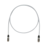 PATCH CORD CAT6A,  BLINDADO S/ FTP,  CM/ LS0H,  7FT,  COLOR GRIS