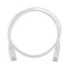 CABLE DE PARCHEO SLIM UTP CAT6 - 1 METRO,  BLANCO,  DIÁMETRO REDUCIDO (28 AWG)