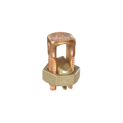 CONECTOR MECÁNICO DE PUESTA A TIERRA,  DE COBRE,  PARA CABLES DE CALIBRE 8 A 6 AWG