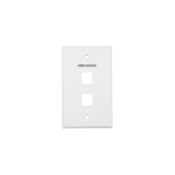 PLACA DE PARED (FACE PLATE) /  2 PUERTOS /  COLOR BLANCO /  CAJA CON 20 PIEZAS /  ABS