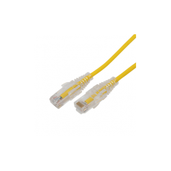 CABLE DE PARCHEO SLIM UTP CAT6A - 10 M AMARILLO,  DIÁMETRO REDUCIDO (28 AWG)