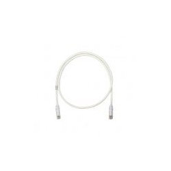 CABLE DE PARCHEO UTP CATEGORÍA 6,  CON PLUG MODULAR EN CADA EXTREMO - 1.5 M. - BLANCO MATE