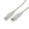CABLE DE PARCHEO SLIM UTP CAT6A - 7 M GRIS,  DIÁMETRO REDUCIDO (28 AWG)