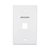PLACA DE PARED (FACE PLATE) /  1 PUERTO /  COLOR BLANCO /  CAJA CON 20 PIEZAS /  ABS