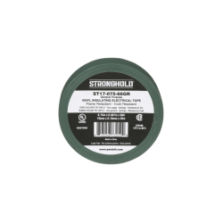 CINTA ELÉCTRICA PARA AISLAR,  DE PVC,  USO GENERAL,  GROSOR DE 0.18MM (7 MIL),  ANCHO DE 19MM,  Y 20.12M DE LARGO,  COLOR VERDE