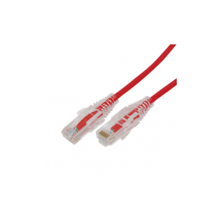 CABLE DE PARCHEO SLIM UTP CAT6A - 2 M ROJO,  DIÁMETRO REDUCIDO (28 AWG)