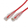 CABLE DE PARCHEO SLIM UTP CAT6A - 2 M ROJO,  DIÁMETRO REDUCIDO (28 AWG)