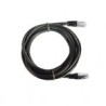CABLE DE PARCHEO FTP CAT6 - 1.0M. - NEGRO