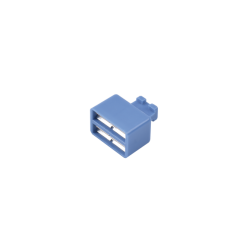 CLIP DE PUENTE,  PARA USO CON REGLETAS S66 DE SIEMON,  DE 1 PAR,  COLOR AZUL