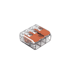 CONECTOR COMPACTO PARA 1 CABLE DE ENTRADA 2 CABLES DE SALIDA /  CABLES COMPATIBLES 28AWG-12AWG