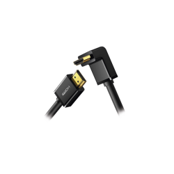CABLE HDMI 2.0  EN ANGULO DE 90°  /  3 M /  4K@60HZ /  HDR /  3D /  HEC (CANAL ETHERNET HDMI) /  ARC (CANAL DE RETORNO DE AUDIO 