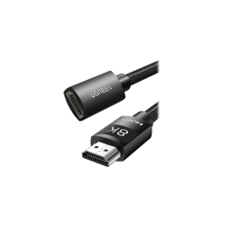CABLE DE EXTENSIÓN HDMI 8K /  1 METRO /  MACHO A HEMBRA /  HDMI 2.1 /  8K@60HZ /  NÚCLEO DE COBRE PURO 28AWG /  SOPORTA LA CONEX