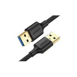 CABLE USB-A 3.0 A  USB-A 3.0 /  3 METROS /  MACHO A MACHO /  CONECTOR NIQUELADO /  NÚCLEO DE COBRE ESTAÑADO /  BLINDAJE MÚLTIPLE