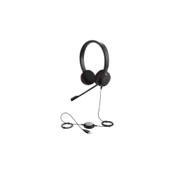 JABRA EVOLVE 20 DUO CON CONEXIÓN USB,  MICRÓFONO CON CANCELACIÓN DE RUIDO DE ULTIMA GENERACIÓN,  CONFIGURACIÓN PLUG AND PLAY (49