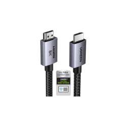 CABLE HDMI 2.1 DE 8K@60HZ | 2 M | 48GBPS | HDR10+ | 3D INVERSIVO| EARC | DOLBY ATMOS |   VVR | QMS | QFT | ALLM | 3 MODOS DE VIS