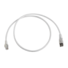 PATCH CORD TERA CAT6A 1/ 10G ETHERNET,  DE 4 PARES Y CONECTOR MODULAR,  LS0H,  COLOR MARFIL,  1M