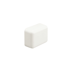 TAPA FINAL,  PARA USO CON CANALETA LD3,  MATERIAL ABS,  COLOR BLANCO MATE
