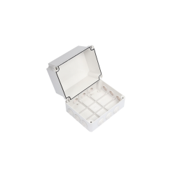 GABINETE DERIVACIÓN DE PLÁSTICO (190 X 240 X 165 MM) CON 12 GLÁNDULAS DE GOMA