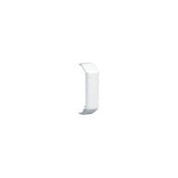 UNIÓN RECTA DE TAPA,  PARA USO CON CANALETA T45,  MATERIAL PVC RÍGIDO,  COLOR BLANCO MATE