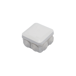 GABINETE DERIVACIÓN DE PLÁSTICO (89 X 89 X 50 MM) CON 7 GLÁNDULAS DE GOMA