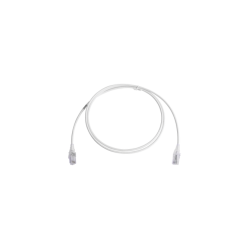 PATCH CORD MC6 MODULAR CAT6 UTP,  CM/ LS0H,  5FT,  COLOR BLANCO,  DIÁMETRO REDUCIDO (28AWG),  VERSIÓN BULK (SIN EMPAQUE INDIVIDU