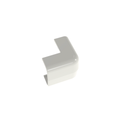 ESQUINERO EXTERIOR,  PARA USO CON CANALETA LD5,  MATERIAL ABS,  COLOR BLANCO MATE