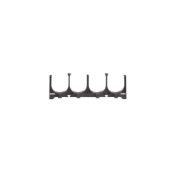 ESPACIADOR DE CABLES DE NYLON 6.6,  CON 4 ESPACIOS DE 1.25 IN (31.8 MM) DE DIÁMETRO,  COLOR NEGRO